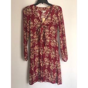 American Eagle Outfitters Floral Red Dress